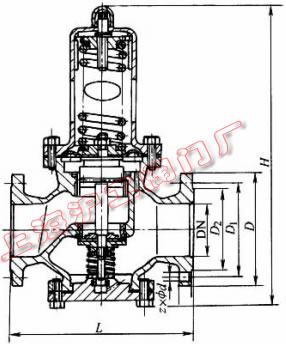 Y42X-16��Y42X-16C �ͱ�Ĥʽ�p���y���μ��Y(ji��)��(g��u)�ߴ�ʾ��D